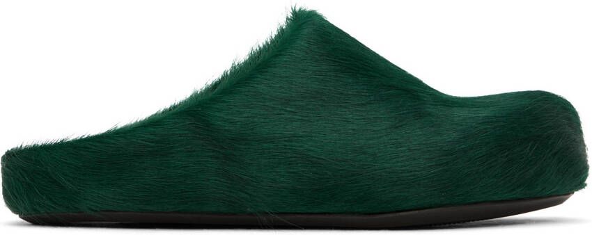 Marni Green Fussbett Sabot Loafers - Picture 5