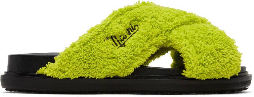 Marni Green Fussbett Sandals - Picture 4