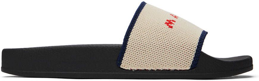 Marni Kids Beige Logo Sandals - Picture 4