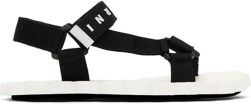 Marni Kids Black Trekking Sandals - Picture 5