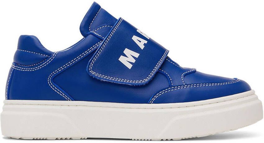 Marni Kids Blue Velcro Sneakers - Picture 4