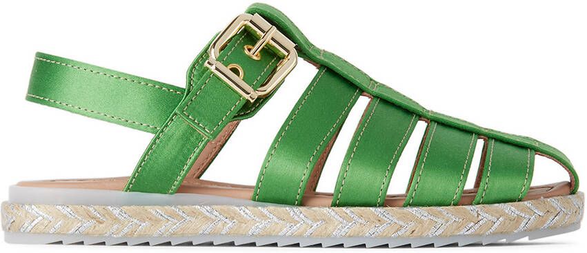 Marni Kids Green Maritime Sandals - Picture 5