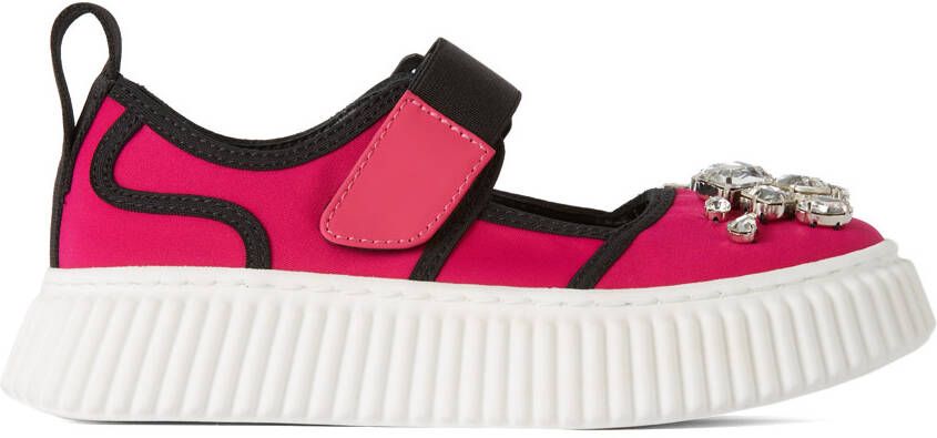 Marni Kids Pink Jewel Sneakers - Picture 5