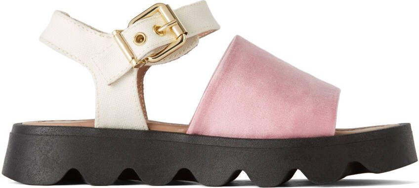 Marni Kids Pink Strap Sandals - Picture 5