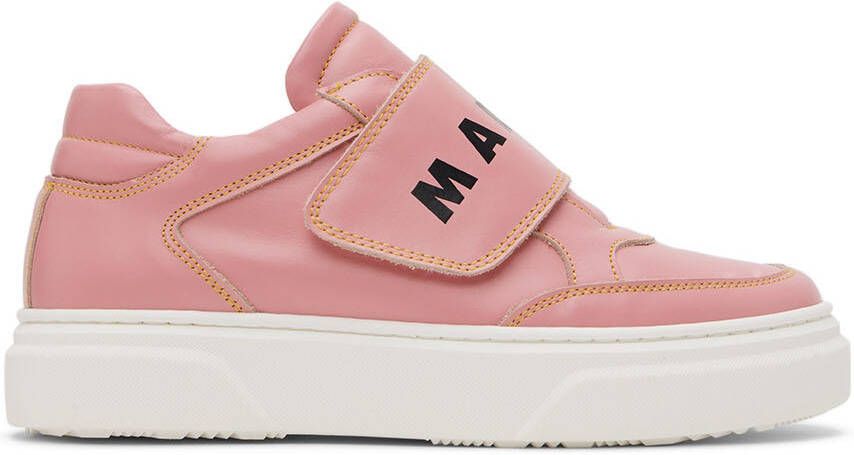 Marni Kids Pink Velcro Sneakers - Picture 4