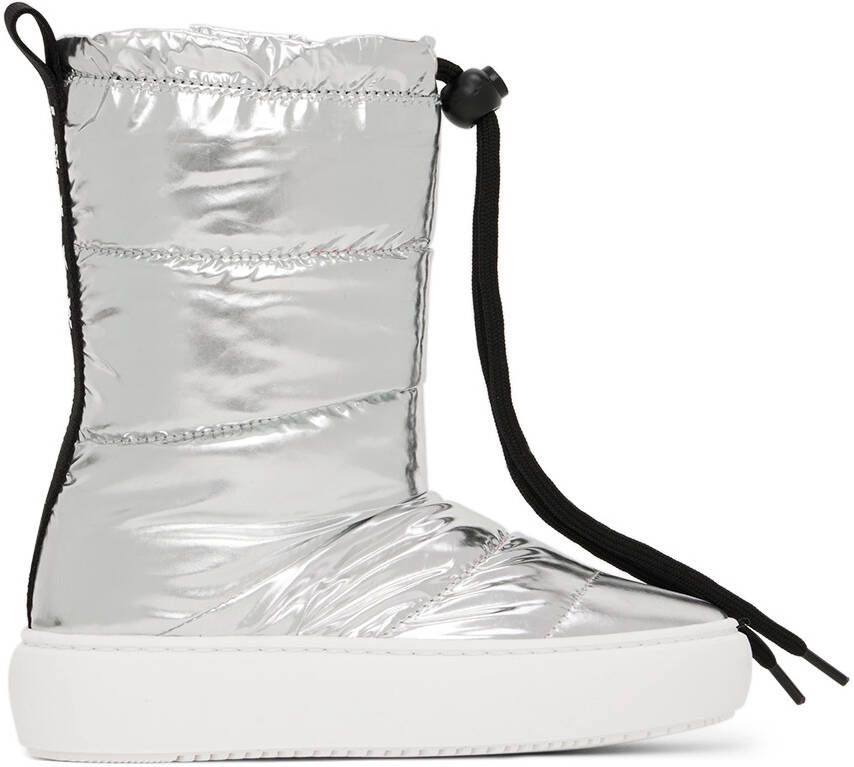 Marni Kids Silver Padded Boots