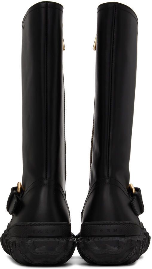 Marni Black Buckle Army Boot - Picture 3