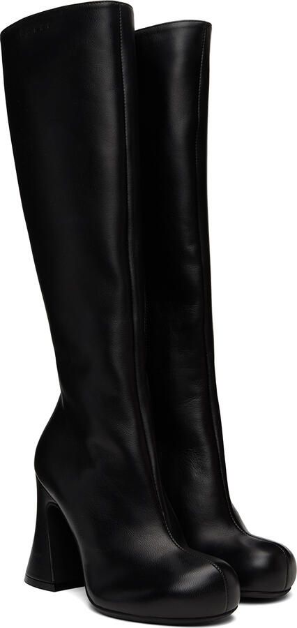 Marni Black Chunky Boots - Picture 2