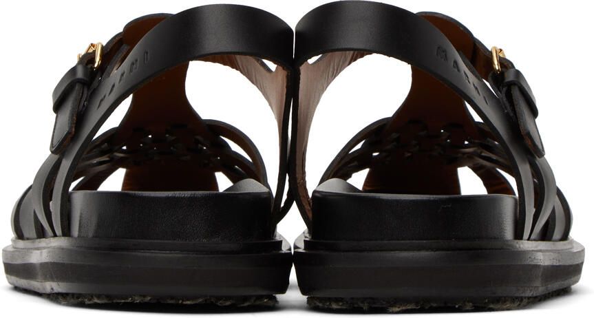 Marni Black Fisherman Sandals