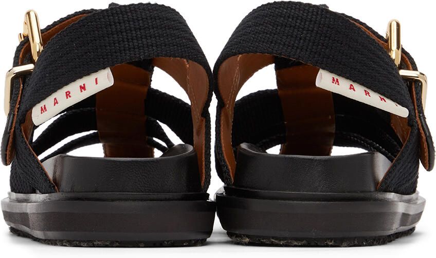 Marni Black Fisherman Sandals - Picture 2