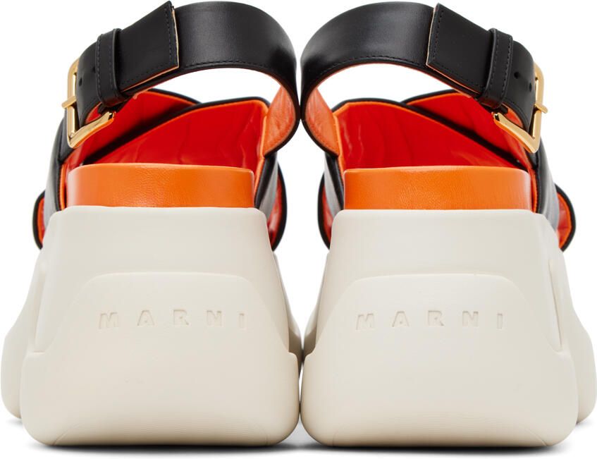 Marni Black Fussbett Platform Sandals
