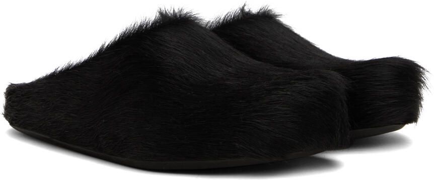 Marni Black Fussbett Sabot Loafers