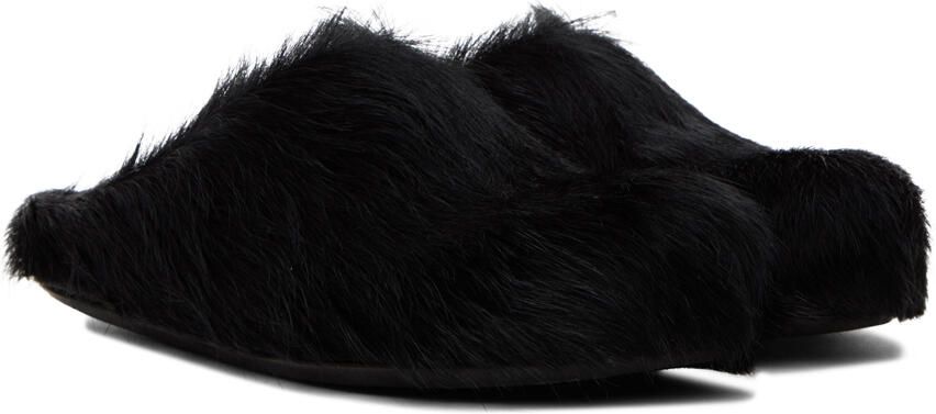 Marni Black Fussbett Sabot Loafers