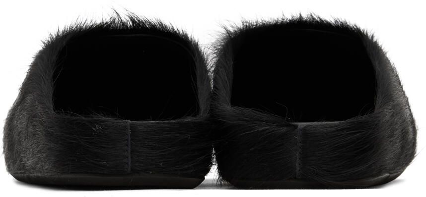 Marni Black Fussbett Sabot Loafers