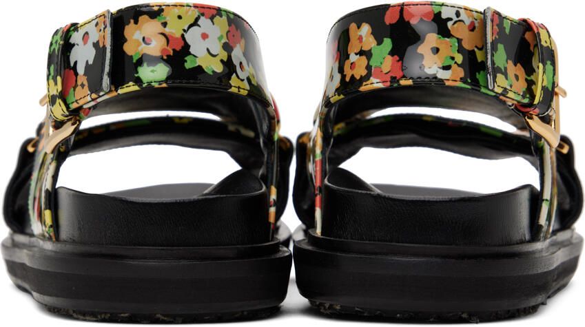Marni Black Fussbett Sandals