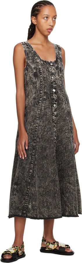 Marni Black Fussbett Sandals - Picture 4