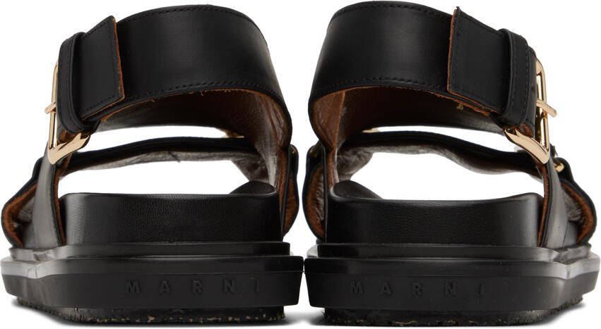 Marni Black Fussbett Sandals