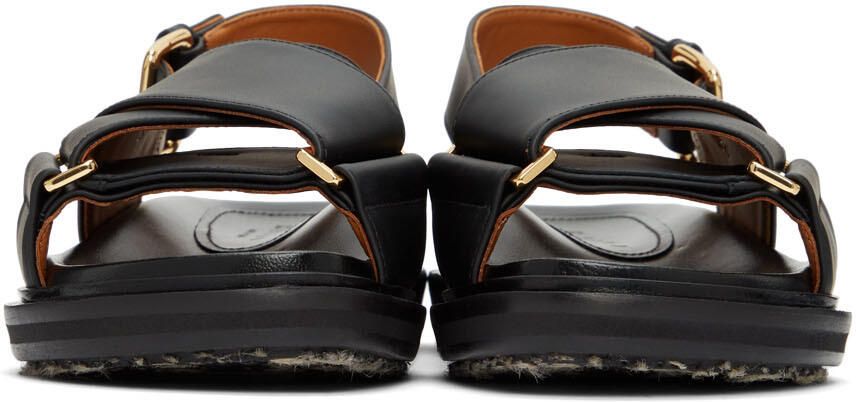 Marni Black Fussbett Sandals - Picture 2