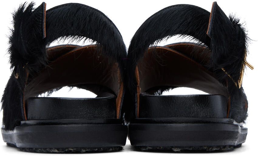 Marni Black Fussbett Sandals