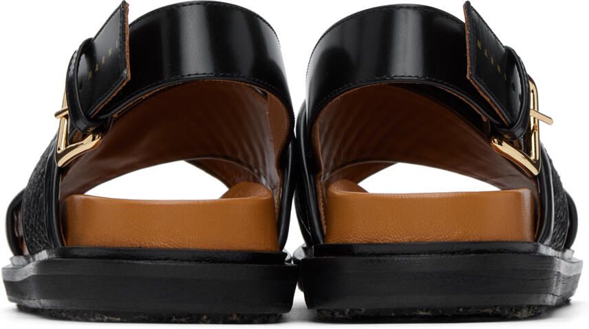 Marni Black Fussbett Sandals