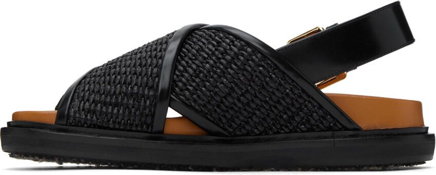 Marni Black Fussbett Sandals - Picture 4