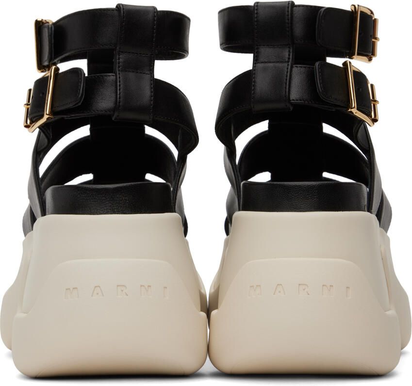 Marni Black Gladiator Platform Sandals