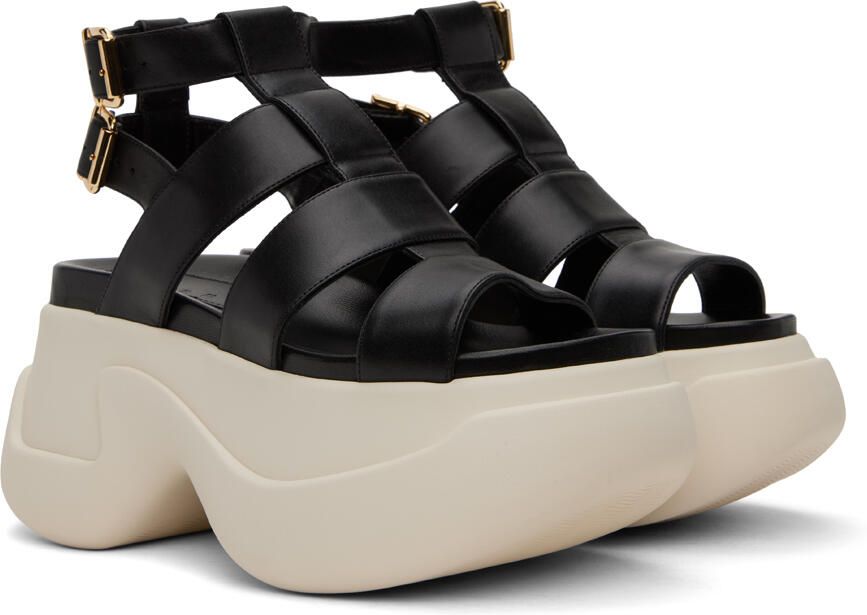 Marni Black Gladiator Platform Sandals - Picture 3