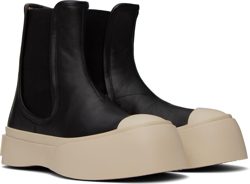 Marni Black Pablo Chelsea Boots