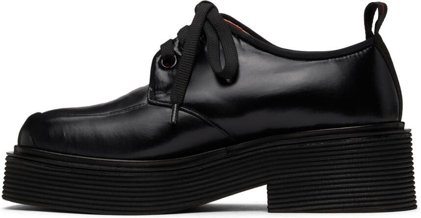 Marni Black Padded Nylon Lace-Up Derbys - Picture 4