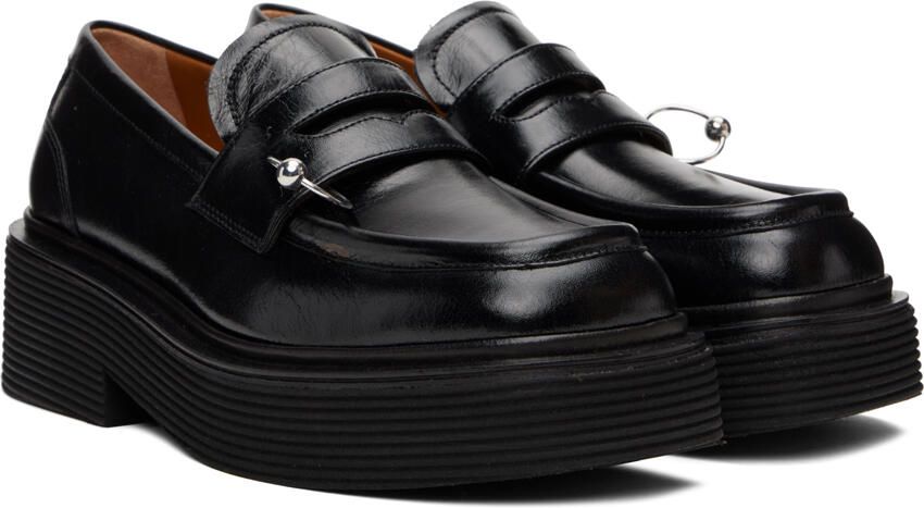 Marni Black Piercing Loafers - Picture 2