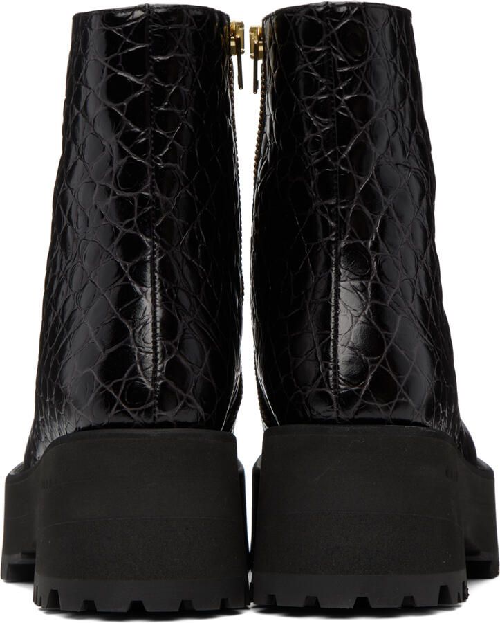 Marni Black Zip Boots