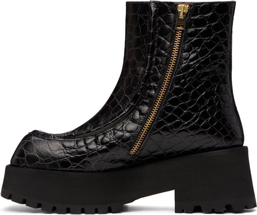 Marni Black Zip Boots - Picture 3