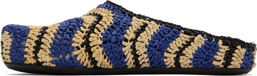 Marni Blue No Vacancy Inn Edition Fussbett Loafers - Picture 4