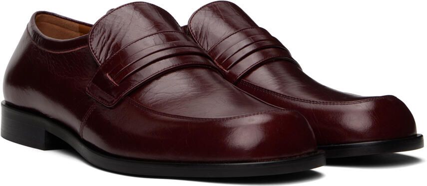 Marni Brown Crinkled Loafers - Picture 2