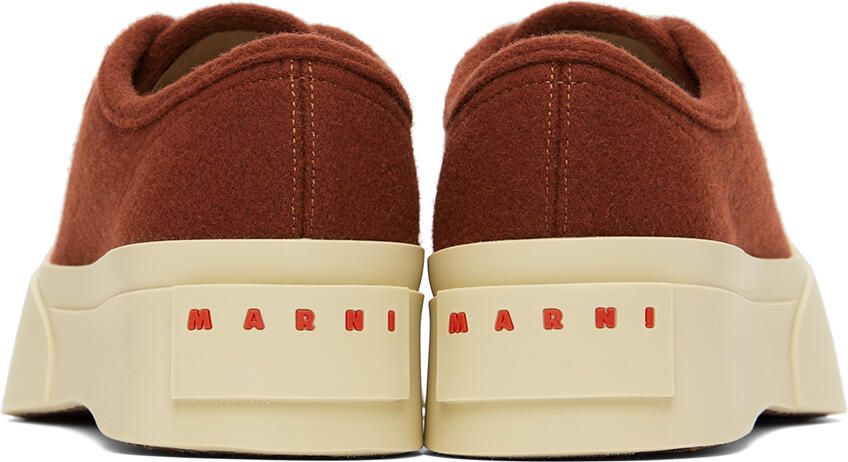 Marni Brown Felt Pablo Sneakers
