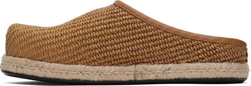 Marni Brown Raffia Loafers - Picture 3