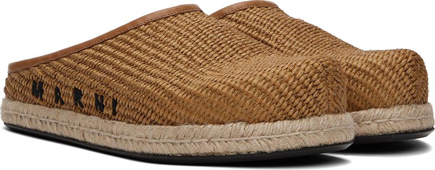 Marni Brown Raffia Loafers - Picture 2