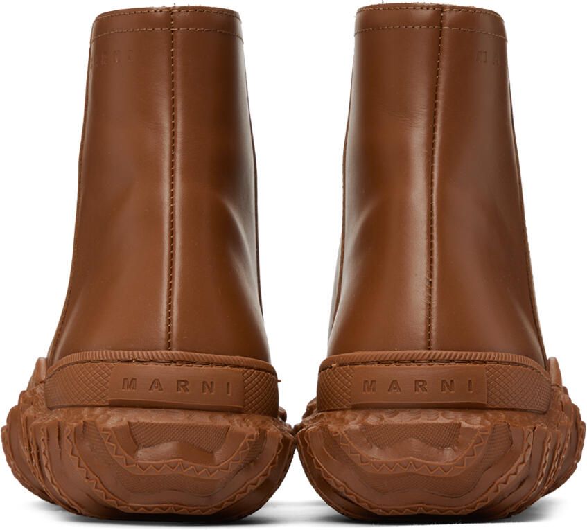 Marni Brown Zip Boots