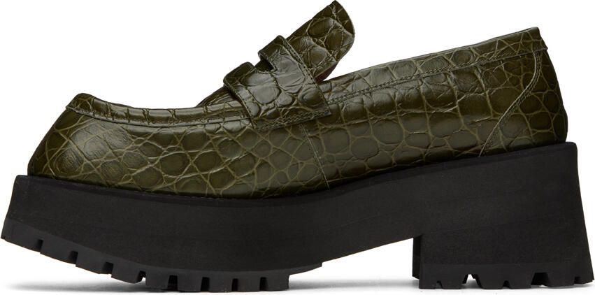 Marni Green Croc Loafers - Picture 3