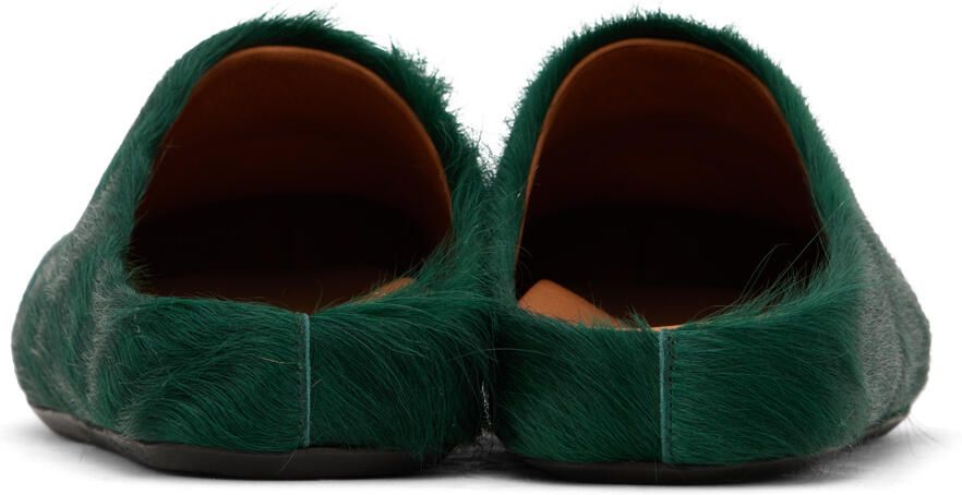 Marni Green Fussbett Sabot Loafers