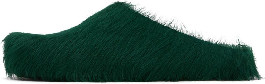 Marni Green Fussbett Sabot Loafers - Picture 4