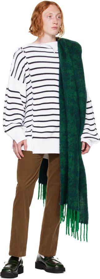 Marni Green Leather Moccasin Loafers - Picture 4