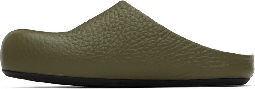 Marni Khaki Fussbett Sabot Loafers - Picture 4