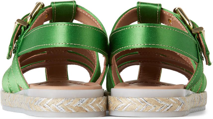 Marni Kids Green Maritime Sandals
