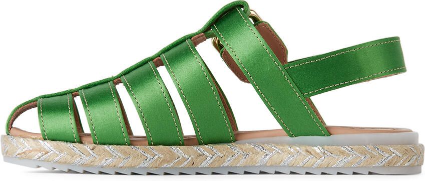 Marni Kids Green Maritime Sandals - Picture 3