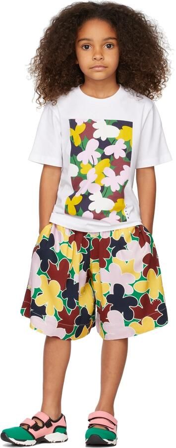 Marni Kids Pink & Green Velcro Scuba Sneakers - Picture 4