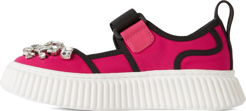 Marni Kids Pink Jewel Sneakers - Picture 3