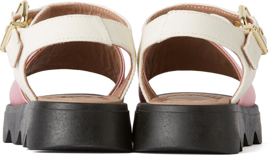 Marni Kids Pink Strap Sandals