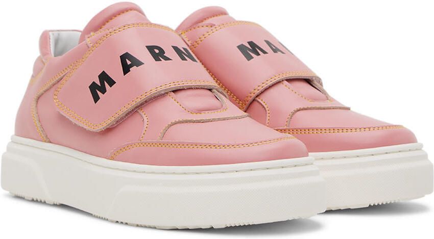 Marni Kids Pink Velcro Sneakers - Picture 2
