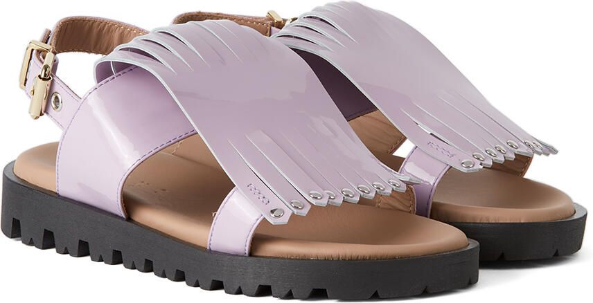 Marni Kids Purple Fringe Sandals - Picture 2